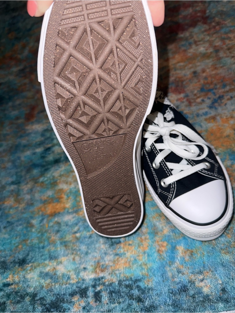 Converse Black High-Top Platform Sneakers - Picture 6 of 8